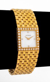 Bucherer 18K Yellow Gold Diamond Dress Watch