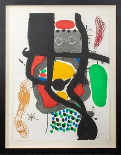 Joan Miro "Le Caissier" Aquatint, 1969