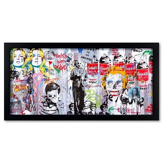 Mr. Brainwash, "Love is the Answer" Custom Framed Plate Signed Offset Lithograph with Letter of Authenticity.