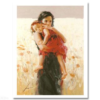 Pino (1939-2010) "Maternal Instincts" Limited Edition Giclee. Numbered and Hand Signed; Certificate of Authenticity.