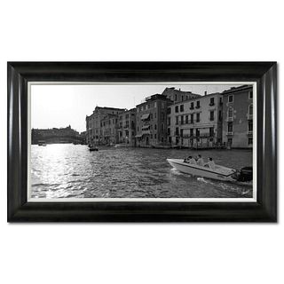 Misha Aronov, "Venice 2" Framed Limited Edition Photograph on Canvas, Numbered and Hand Signed with Letter of Authenticity.