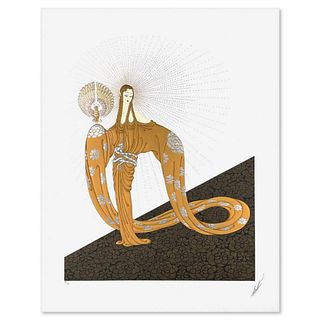 Erte (1892-1990), "Wisdom" Limited Edition Embossed Serigraph, Numbered XIV/CL and Hand Signed with Letter of Authenticity.