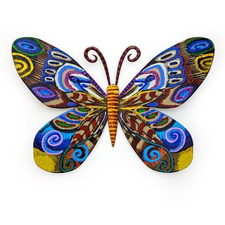 Patricia Govezensky- Original Painting on Cutout Steel "Butterfly"