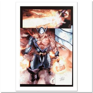 Stan Lee Signed, Marvel Comics "Secret Invasion: Thor #3" Limited Edition Canvas, Numbered 4/99 with Certificate of Authenticity.
