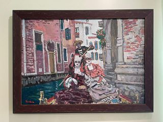 Boris Tyomkin- Oil on canvas  "Memories of Venice"