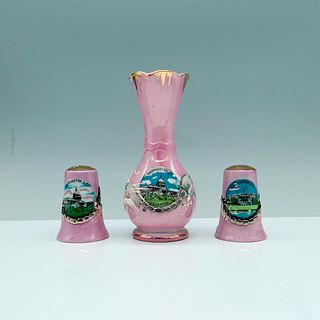 3pc Washington D.C Themed Vase and Seasoning Shakers