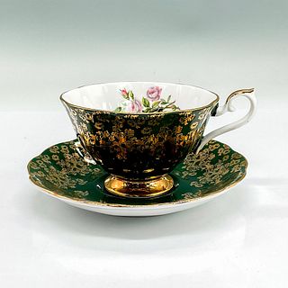 2pc Royal Albert Cup and Saucer, Evergreen Empress