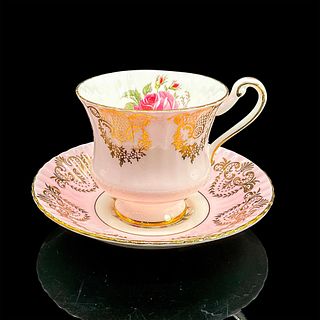 2pc Paragon China Cup and Saucer, Pink Roses