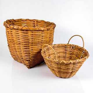 2pc Split Oak Gathering Baskets, By Lucy Cook