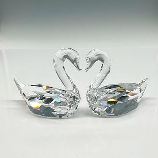 Swarovski Crystal Figurines, Signed, Flirting Swans