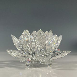 Swarovski Silver Crystal Candle Holder, Waterlily