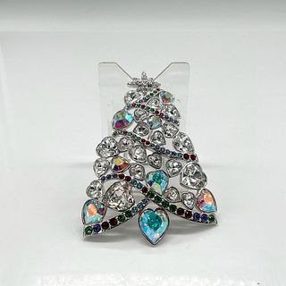 Vintage Swarovski Crystal Christmas Tree Brooch Pin