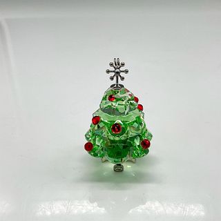 Swarovski Crystal Ornament, Green Christmas Tree