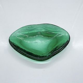 Blenko Glass Green Dish