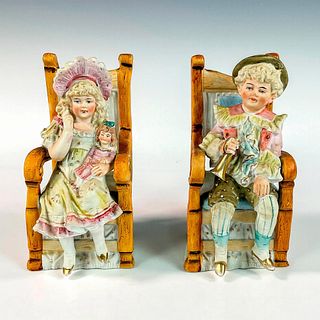 2pc European Porcelain Figurines, Girl and Boy