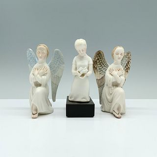 3pc Cybis Porcelain Prayer Motif Figurines