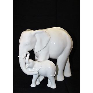 Royal Doulton Images Of Nature Motherhood Elephant And Baby, Hn3463