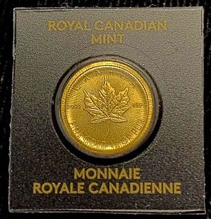 2023 Royal Canadian Mint Maple Leaf 1g .9999 Gold 