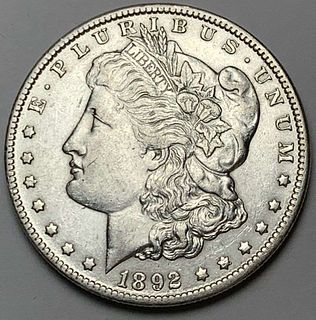 Rare 1892-O Morgan Silver Dollar AU55
