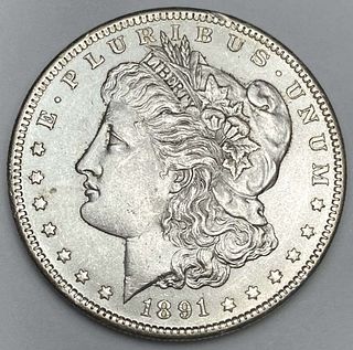 1891-S Morgan Silver Dollar MS63