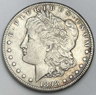 1898-S Morgan Silver Dollar AU Details