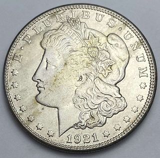 1921-S Morgan Silver Dollar MS62