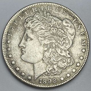 1892-CC Morgan Silver Dollar AU Details