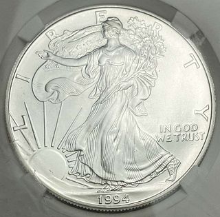 1994 American Silver Eagle MS70