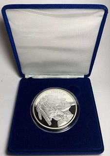 Buffalo Design "Big Nickel" Proof 5 ozt .999 Silver