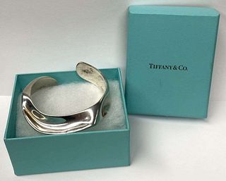 Super Rare! Tiffany & Co. Elsa Peretti Cuff Bangle Bracelet .925 Sterling Silver