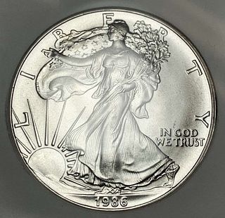 1986 American Silver Eagle NGC MS69 First Year of Issue