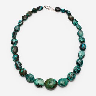 Large Turquoise Bead Necklace 