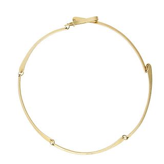 JULES BRENNER MODERNIST YELLOW GOLD NECKLACE