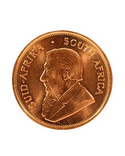 1975 One Ounce South African Gold Krugerrand Coin