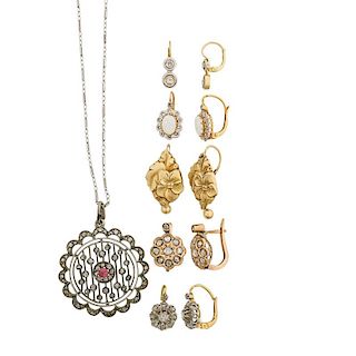 DIAMOND OR GEM SET GOLD OR SILVER JEWELRY