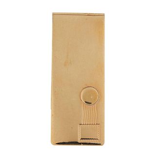 YELLOW GOLD "LETTER" MONEY CLIP