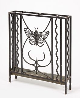 French Art Deco Butterfly Umbrella Stand