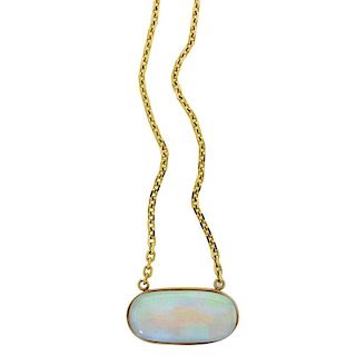 OPAL & YELLOW GOLD NECKLACE