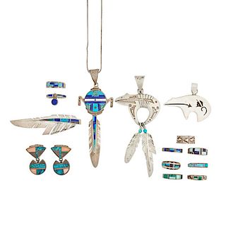 NAVAJO STERLING JEWELRY INCL. RAY TRACEY