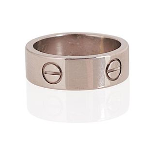 CARTIER WHITE GOLD “LOVE” RING