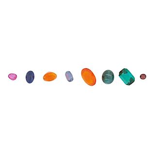 COLLECTION OF GIA CERTIFIED UNMOUNTED GEMSTONES