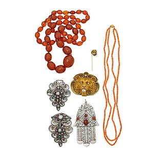 COLLECTION OF ANTIQUE SOUTH ASIAN SOUVENIR JEWELRY