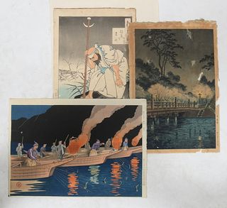 A Group of Japanese Woodblock Prints