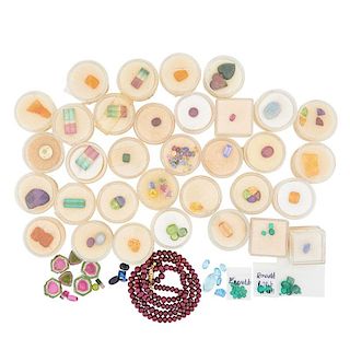 UNMOUNTED GEMSTONES FROM THE ESTATE OF A JEWELER