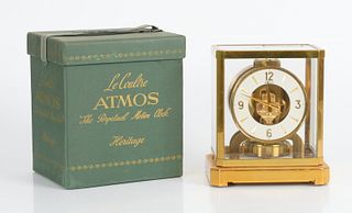 LeCoultre: Fifteen Jewel Atmos Mantel Clock, Circa 1960