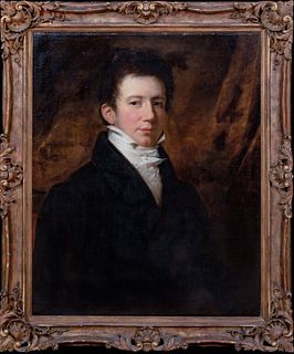  PORTRAIT OF JOHN CONANT OF WORCESTER OIL PAINTING