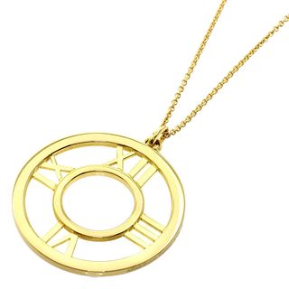 TIFFANY & CO. OPEN MEDALLION 18K YELLOW GOLD NECKLACE