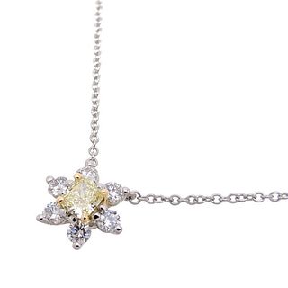 TIFFANY BUTTERCUP 18K YELLOW GOLD & PLATINUM NECKLACE