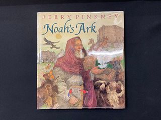 Noah's Ark Children's Book by Jerry Pinkney Signed with Drawing