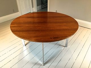 Merrow Associates - Rosewood and Chromium-Plated Dining Table